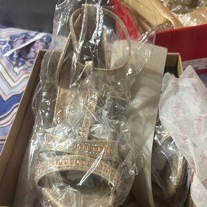 Bella Marie Gold Heels